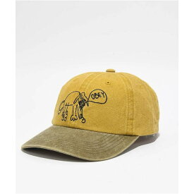 オベイ Obey 【 Dog Pigment Mustard & Tan Strapback Hat Men's Dark Yellow 】 バッグ 小物 ブランド雑貨 帽子 メンズ帽子 キャップ メンズ yellow 黄色・イエロー