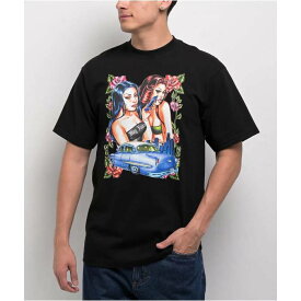 Hey Ruca 【 Slide Through Black T-Shirt Men's Black 】 Slide サンダル 黒色 ブラック Tシャツ メンズファッション トップス Tシャツ カットソー メンズ 黒色 ブラック