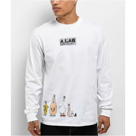 A.lab 【 Heist Long Sleeve White T-Shirt Men's White 】 Sleeve スリーブ 白色 ホワイト Tシャツ メンズ 白色 ホワイト