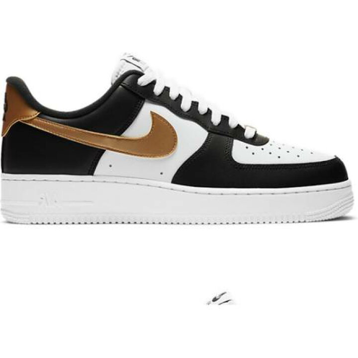 楽天市場 ナイキ ゴールド エアフォース 07 Black Gold スニーカー メンズ Nike 1 Black White Metallic Gold Cz スニケス