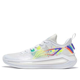 リーニン 白色 ホワイト 黄色 イエロー 紫 パープル 'WHITE YELLOW' スニーカー メンズ LI-NING LIREN 3 V2 LOW NEON ABAT057-4 / WHITE YELLOW PURPLE