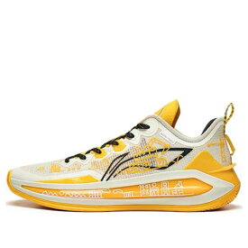 リーニン ベージュ 黄色 イエロー 'DREAM' スニーカー メンズ LI-NING LIREN 3 V2 LOW ABAT073-7 / BEIGE YELLOW