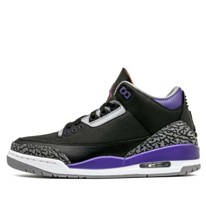 楽天市場 ナイキ ジョーダン 黒色 ブラック コート 紫 パープル スニーカー メンズ Purple Jordan Nike Air 3 Retro Black Court Ct スニケス