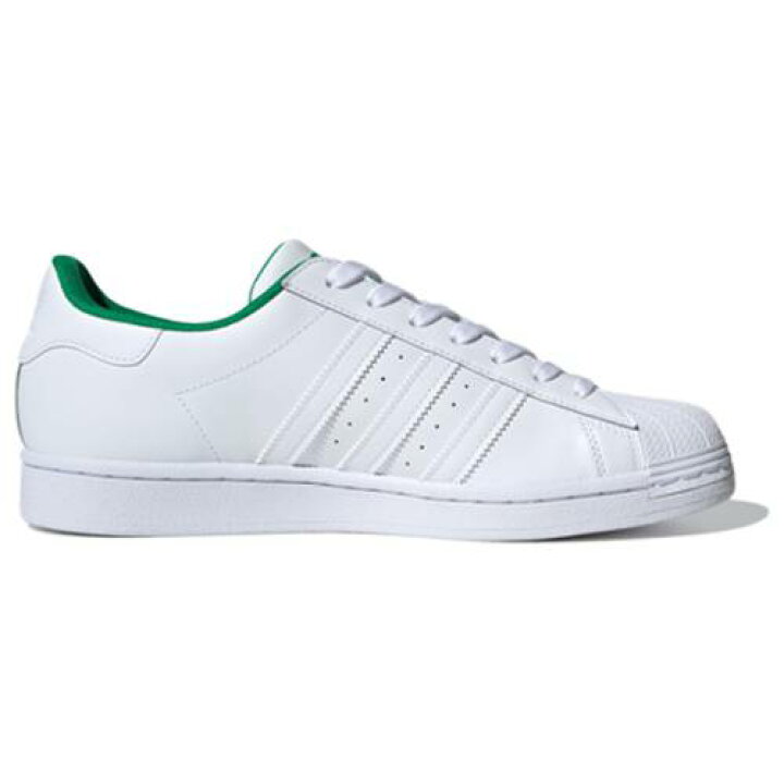 楽天市場 アディダス スーパースター 白色 ホワイト 緑 グリーン Trefoil Green スニーカー メンズ Superstar Green Adidas Print White Sneakers Shoes Cloud スニケス