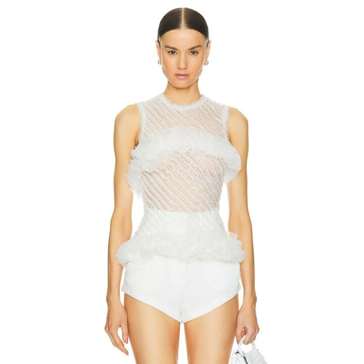 楽天市場】Susan Fang 【 Ruffle Sheer Blouse Women 】 レディース  