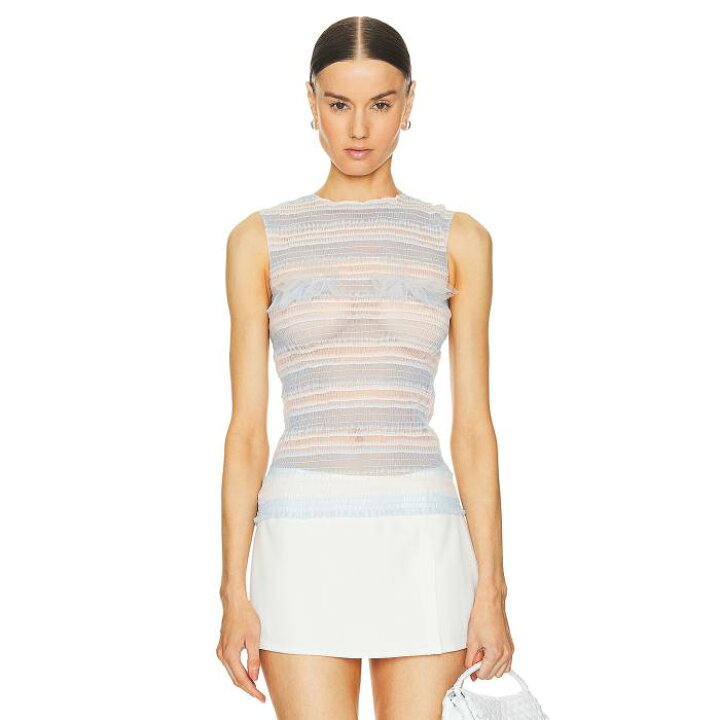 楽天市場】Susan Fang 【 Smocked Sheer Top Women 】 レディース  