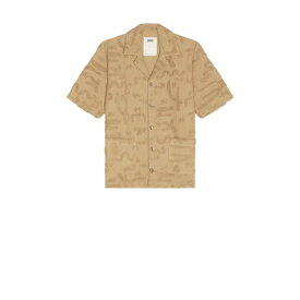 Oas 【 Cleo Varadero Shirt Men Beige 】 メンズファッション トップス カジュアルシャツ メンズ ベージュ