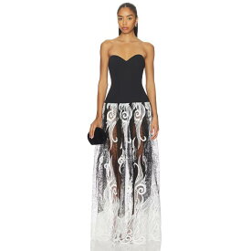 Delfi 【 Olympia Dress Women Black &Amp; Ivory 】 ドレス レディース 黒色 ブラック アイボリー