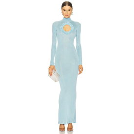 Self-Portrait 【 X Christopher Kane Knit Cut Out Maxi Dress Women Blue 】 ニット ドレス レディース 青色 ブルー
