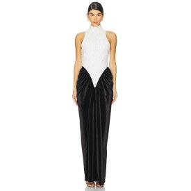 Delfi 【 Hepburn Maxi Dress Women Black &Amp; Ivory 】 ドレス レディース 黒色 ブラック アイボリー