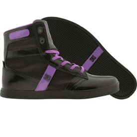 ディーシー コレクション レディース アドミラル 黒色 ブラック 紫 パープル スニーカー 【 DC LIFE COLLECTION WOMENS ADMIRAL (BLACK / F PURPLE) BLACK F PURPLE 】