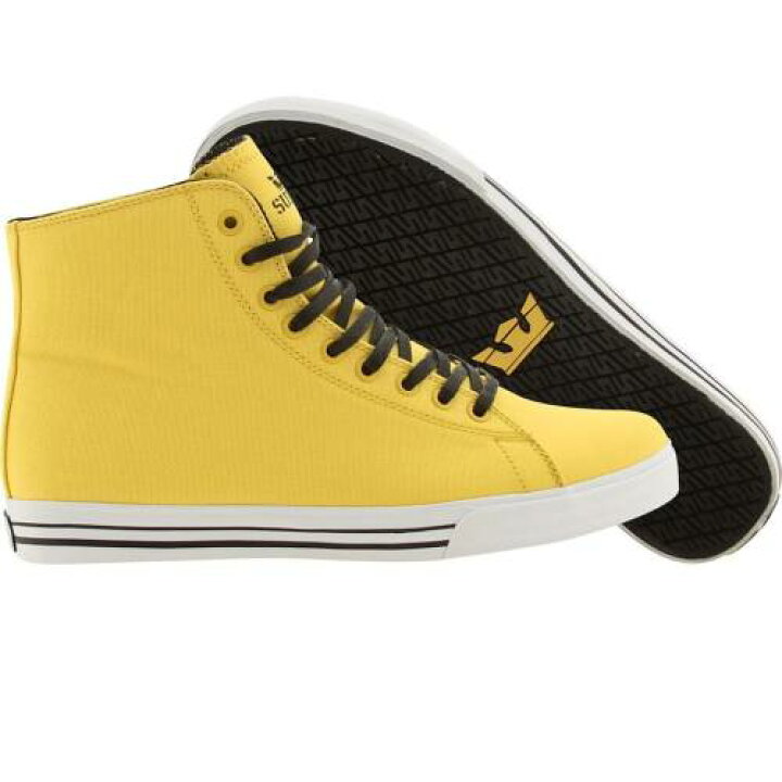 楽天市場 スープラ サンダー ハイトップ 黄色 イエロー スニーカー メンズ Yellow Supra Thunder Hightop Canvas スニケス