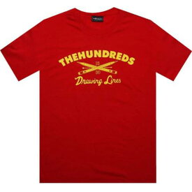 Tシャツ 赤 レッド メンズ 【 THE HUNDREDS TROOPER TEE (RED) / RED 】 メンズファッション トップス カットソー