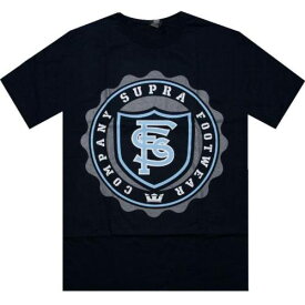 スープラ Tシャツ 紺色 ネイビー メンズ 【 SUPRA STAMP TEE (NAVY) / NAVY 】 メンズファッション トップス カットソー