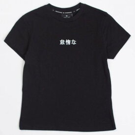 Tシャツ 黒色 ブラック レイジーオーフ レディース 【 LAZY OAF WOMEN KONNICHIWA JAPAN TEE (BLACK) / BLACK 】 レディースファッション トップス カットソー