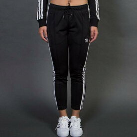 アディダス 黒色 ブラック レディース 【 ADIDAS WOMEN CIGARETTE PANTS (BLACK) / BLACK 】 レディースファッション ボトムス パンツ