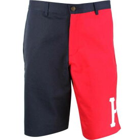 ハフ ショーツ ハーフパンツ 紺色 ネイビー 赤 レッド メンズ 【 HUF MEN ALUMNI SHORTS (NAVY / RED) NAVY RED 】 メンズファッション ズボン