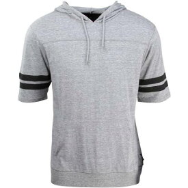 ブリクストン フード付 ニット トレーナー 灰色 グレー グレイ メンズ 【 BRIXTON MEN VOYAGER HOODED KNIT SWEATER (GRAY) / GRAY 】 メンズファッション トップス Tシャツ カットソー