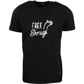フリー Tシャツ 黒色 ブラック レイジーオーフ メンズ 【 LAZY OAF MEN FREE SHRUGS TEE (BLACK) / BLACK 】 メンズファッション トップス カットソー