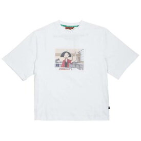 Tシャツ 白色 ホワイト レイジーオーフ レディース 【 LAZY OAF X DARIA WOMEN JANE FAILING TEE (WHITE) / WHITE 】 レディースファッション トップス カットソー