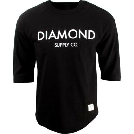 ダイヤモンド サプライ クラシック ラグラン 黒色 ブラック ダイアモンドサプライ メンズ 【 DIAMOND SUPPLY CO DIAMOND SUPPLY CO CLASSIC RAGLAN (BLACK) / BLACK 】 メンズファッション トップス Tシャツ カッ