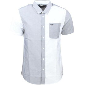 ルーカ 白色 ホワイト メンズ 【 RVCA MEN THATLL DO MISMATCH SHIRT (WHITE) / WHITE 】 メンズファッション トップス カジュアルシャツ