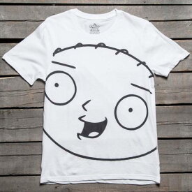 グリフィン Tシャツ 白色 ホワイト イレブンパリ メンズ 【 ELEVEN PARIS X FAMILY GUY MEN STEWIE GRIFFIN PORTRAIT TEE (WHITE) / WHITE 】 メンズファッション トップス カットソー