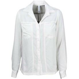 ルーカ スリーブ 白色 ホワイト ビンテージ ヴィンテージ 長袖 レディース 【 RVCA WOMEN TRICKS OF TRADE LONG SLEEVE SHIRT (WHITE / VINTAGE) WHITE VINTAGE 】 メンズファッション トップス カジュアルシャツ