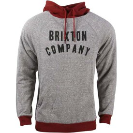 ブリクストン フード付 フリース トレーナー 灰色 グレー グレイ ワイン色 バーガンディー メンズ 【 BRIXTON MEN BARSTOW HOODED FLEECE SWEATER (GRAY / BURGUNDY) GRAY BURGUNDY 】 メンズファッション トップ