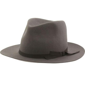 ブリクストン 灰色 グレー グレイ メンズ 【 BRIXTON MANHATTAN FEDORA HAT (GRAY / LIGHT) GRAY LIGHT 】 バッグ キャップ 帽子 メンズキャップ 帽子 ハット
