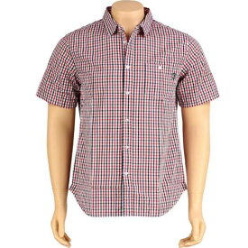 アンディフィーテッド ウーブン スリーブ 赤 レッド 半袖 メンズ 【 UNDEFEATED PLAID WOVEN SHORT SLEEVE SHIRT (RED) / RED 】 メンズファッション トップス カジュアルシャツ