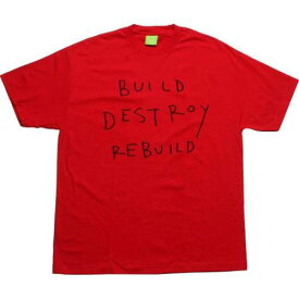 ハフ Tシャツ 赤 レッド メンズ 【 HUF BUILD DESTROY REBUILD TEE (RED) / RED 】 メンズファッション トップス カットソー