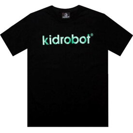 キッドロボット ソリッド ロゴ Tシャツ 黒色 ブラック 緑 グリーン メンズ 【 KIDROBOT SOLID LOGO TEE (BLACK / GREEN) BLACK GREEN 】 メンズファッション トップス カットソー