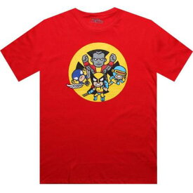 【★スーパーSALE★6/11深夜2時迄】トキドキ Tシャツ 赤 レッド メンズ 【 TOKIDOKI X MARVEL MEN ATTACK TEE (RED) / RED 】 メンズファッション トップス カットソー