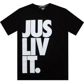 ジャスリブ Tシャツ 黒色 ブラック メンズ 【 JSLV LIV IT TEE (BLACK) / BLACK 】 メンズファッション トップス カットソー