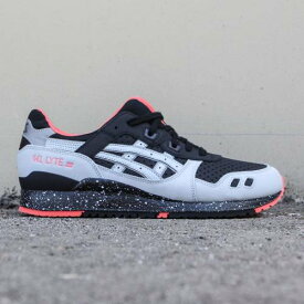 ゲルライト 黒色 ブラック 灰色 グレー アシックスタイガー スニーカー メンズ 【 ASICS TIGER ASICS TIGER MEN GEL-LYTE III (BLACK / LIGHT GREY) BLACK LIGHT GREY 】