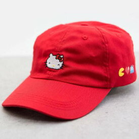【★スーパーSALE★6/11深夜2時迄】ベイト 赤 レッド ハローキティー メンズ 【 BAIT X SANRIO PAC-MAN HELLO KITTY HAT (RED) / RED 】 バッグ キャップ 帽子 メンズキャップ 帽子 ハット