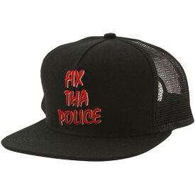 【★スーパーSALE★6/11深夜2時迄】キャップ キャップ 帽子 黒色 ブラック レイジーオーフ メンズ 【 LAZY OAF FIX THA POLICE CAP (BLACK) / BLACK 】 バッグ メンズキャップ 帽子