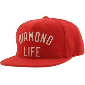 ダイヤモンド サプライ スナップバック バッグ キャップ キャップ 帽子 赤 レッド ダイアモンドサプライ メンズ 【 DIAMOND SUPPLY CO DIAMOND SUPPLY CO ARCH SNAPBACK CAP (RED) / RED 】 メンズキャップ 帽子