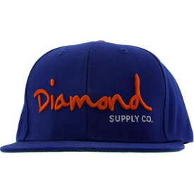 ダイヤモンド サプライ ロゴ スナップバック バッグ キャップ キャップ 帽子 橙 オレンジ 白色 ホワイト ダイアモンドサプライ メンズ 【 DIAMOND SUPPLY CO DIAMOND SUPPLY CO OG LOGO SNAPBACK CAP (ROYAL / ORA