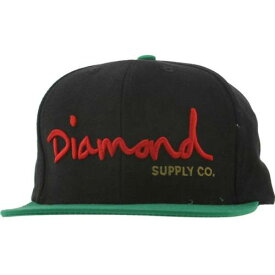 ダイヤモンド サプライ ロゴ スナップバック バッグ キャップ キャップ 帽子 緑 グリーン 黒色 ブラック 赤 レッド ダイアモンドサプライ メンズ 【 DIAMOND SUPPLY CO DIAMOND SUPPLY CO OG LOGO SNAPBACK CA