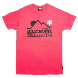 クリーム Tシャツ 赤 レッド アイスクリーム メンズ 【 ICE CREAM MEN AT THE TOP TEE (RED) / RED 】 メンズファッション トップス カットソー