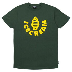 クリーム Tシャツ 緑 グリーン アイスクリーム メンズ 【 ICE CREAM MEN SOFT SERVE TEE (GREEN) / GREEN 】 メンズファッション トップス カットソー