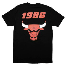 【★スーパーSALE★6/11深夜2時迄】シカゴ ブルズ Tシャツ 黒色 ブラック ミッチェルアンドネス メンズ 【 MITCHELL AND NESS MITCHELL AND NESS MEN NBA CHICAGO BULLS FINALS 1996 TEE (BLACK) / BLACK 】 メンズファッション トップス カットソー