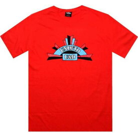 アンディフィーテッド Tシャツ 赤 レッド メンズ 【 UNDEFEATED MARQUE TEE (RED) / RED 】 メンズファッション トップス カットソー