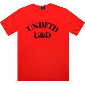 アンディフィーテッド Tシャツ 赤 レッド メンズ 【 UNDEFEATED U AND D TEE (RED) / RED 】 メンズファッション トップス カットソー