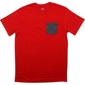 ハフ Tシャツ 赤 レッド メンズ 【 HUF QUAKE POCKET TEE (RED) / RED 】 メンズファッション トップス カットソー