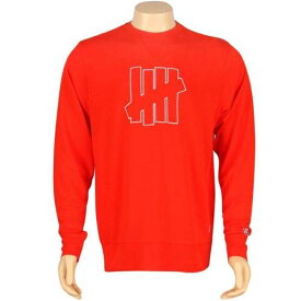 アンディフィーテッド ストライク 赤 レッド メンズ 【 UNDEFEATED U AND D 5 STRIKE CREWNECK (RED) / RED 】 メンズファッション トップス Tシャツ カットソー
