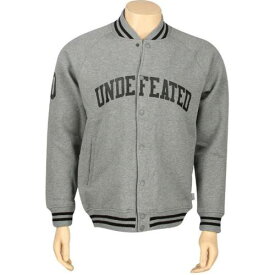 アンディフィーテッド ジャケット ヘザー メンズ 【 UNDEFEATED DOUBLE CROSS VARSITY JACKET (HEATHER) / HEATHER 】 メンズファッション コート