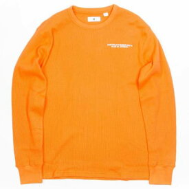 【★スーパーSALE★6/11深夜2時迄】アンディフィーテッド トレーナー 橙 オレンジ メンズ 【 UNDEFEATED MEN UNDFTD THERMAL SWEATER (ORANGE) / ORANGE 】 メンズファッション トップス Tシャツ カットソー